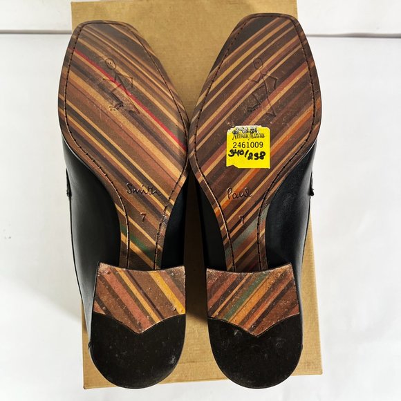 ❤️SOLD❤️Paul Smith Mens Black Leather Jasper S2XD Dress Shoes Size 8 - Picture 8 of 12